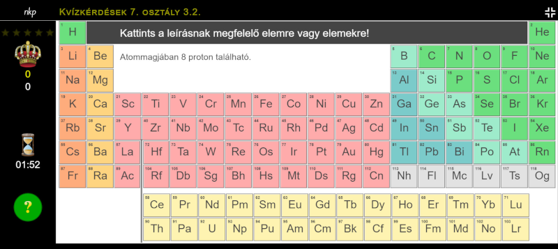 Kvízjáték 7. osztály 3.2.
