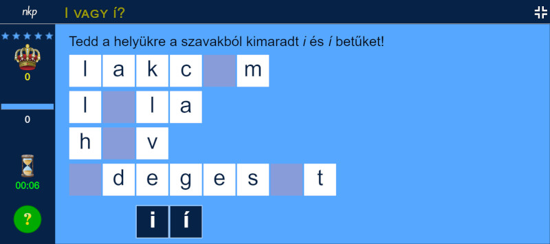 i vagy í