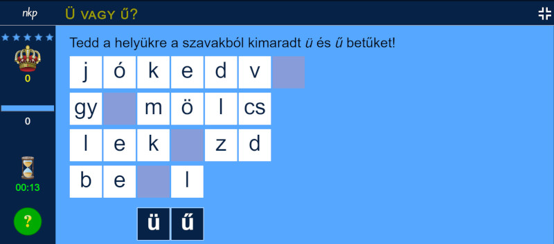 ü vagy ű
