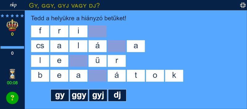 gy, ggy, gyj vagy dj